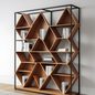 Geometric bookshelf