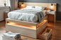 High rise bed with storage